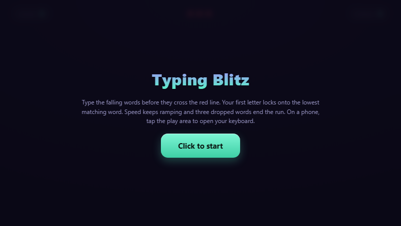 Typing Blitz